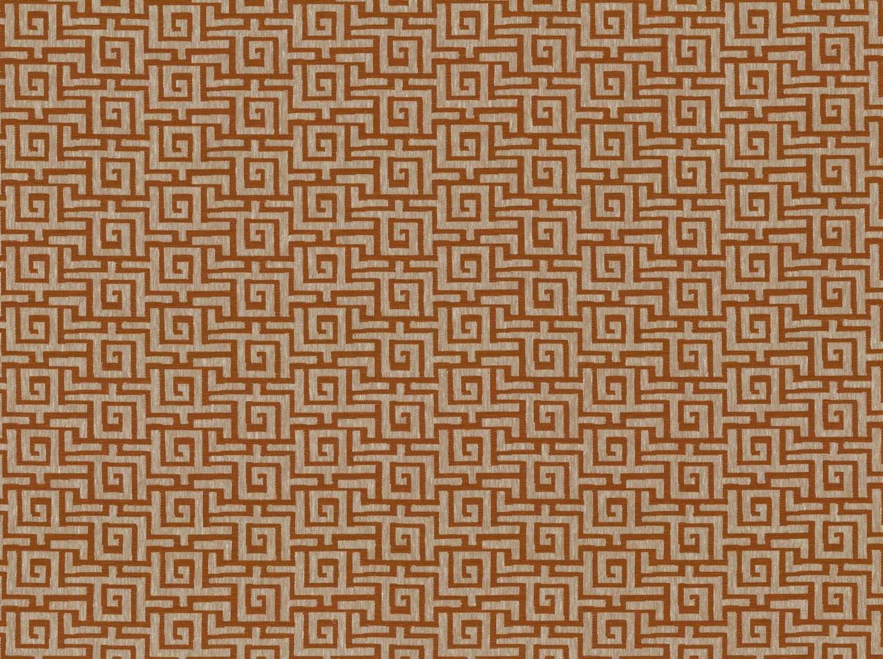 Covington Patterned Wovens Meander 321 TANGERINE
